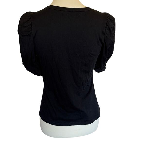 Pomander Place Black Vesty Puff Short Sleeve Crewneck - Picture 2 of 4